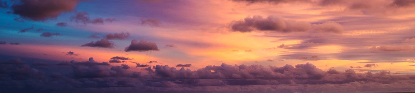 panoramic sunset photo